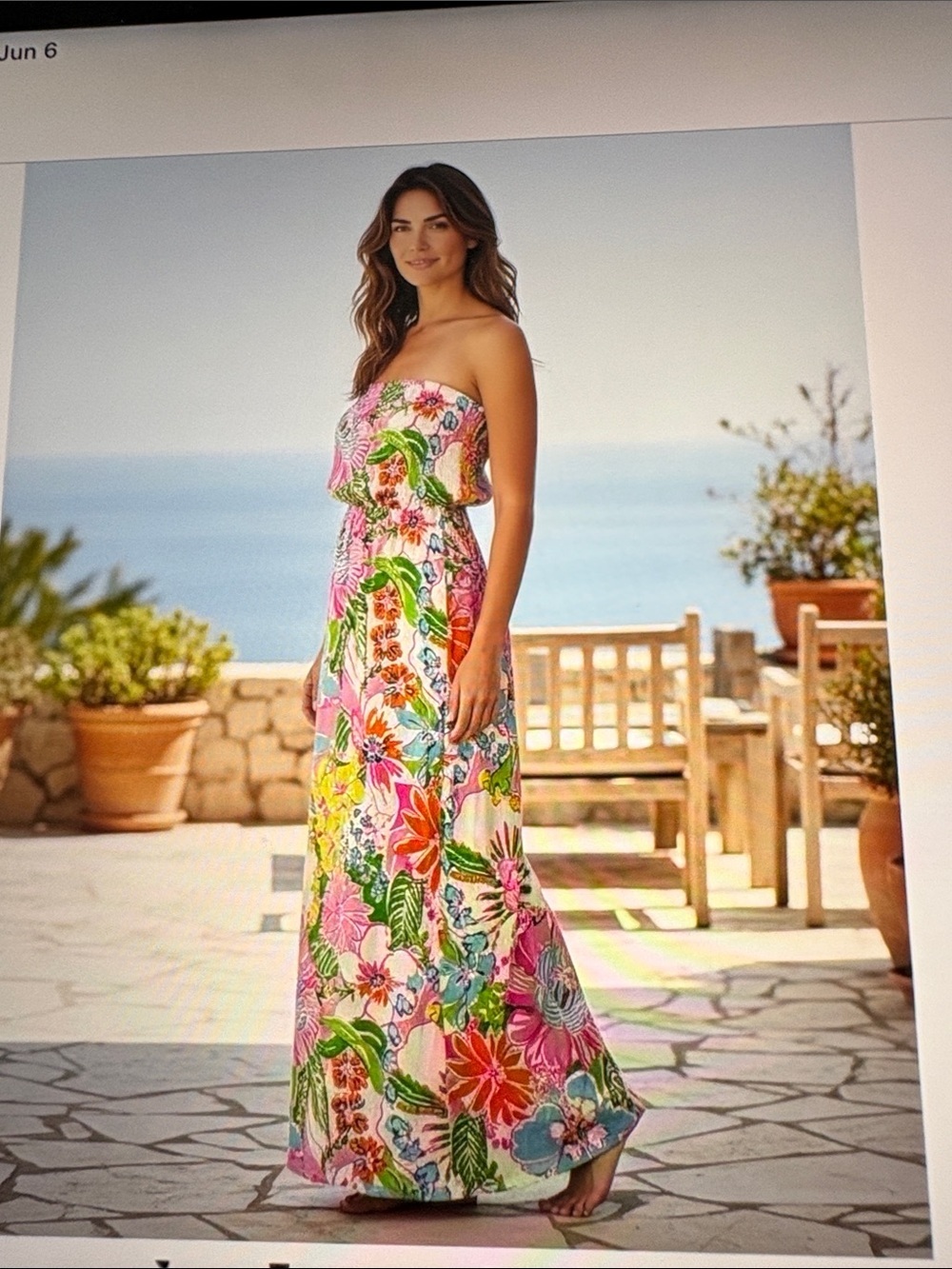 Lilly Pulitzer x Target Strapless Maxi Dress XS